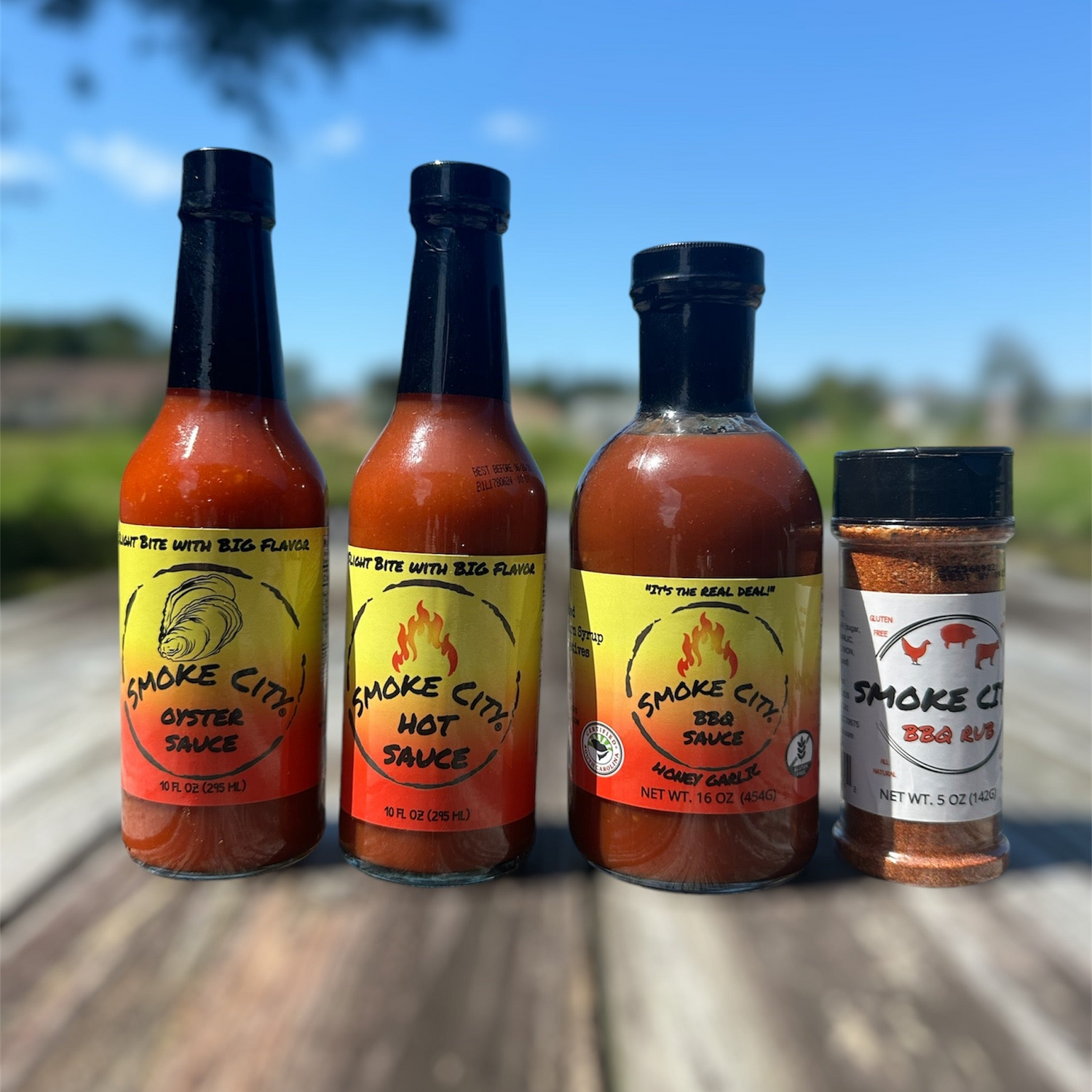 BBQ Sauce, Hot Sauce, Oyster Sauce, dry rub